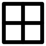 Grid Four SVG Icon